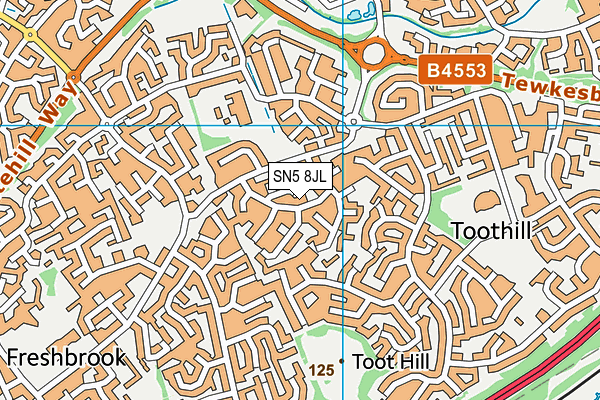 SN5 8JL map - OS VectorMap District (Ordnance Survey)