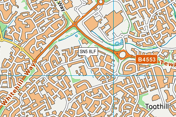 SN5 8LF map - OS VectorMap District (Ordnance Survey)