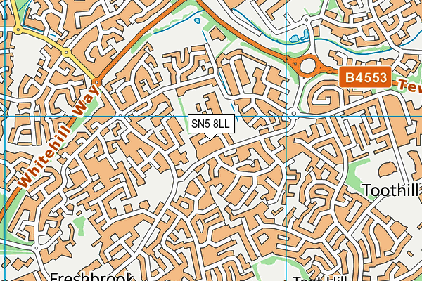 SN5 8LL map - OS VectorMap District (Ordnance Survey)