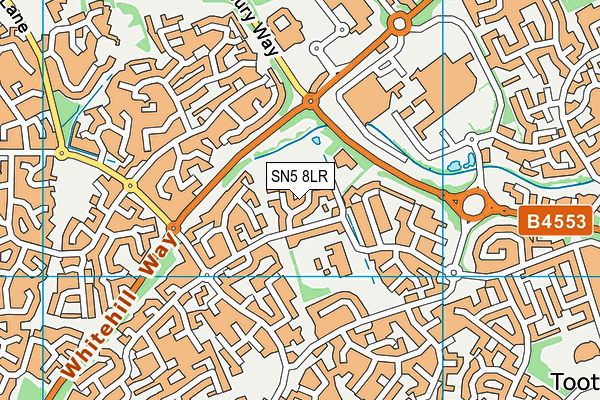 SN5 8LR map - OS VectorMap District (Ordnance Survey)