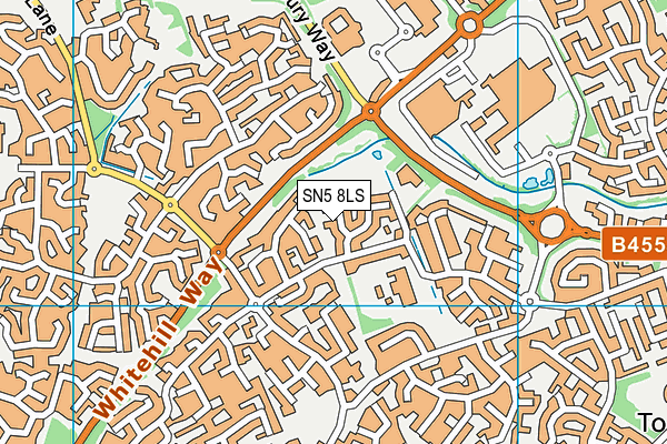 SN5 8LS map - OS VectorMap District (Ordnance Survey)