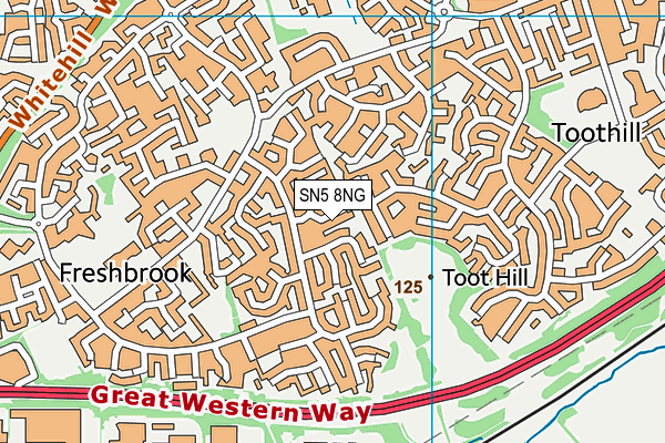 SN5 8NG map - OS VectorMap District (Ordnance Survey)