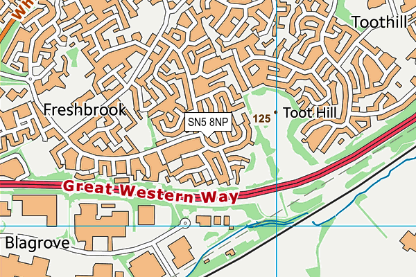 SN5 8NP map - OS VectorMap District (Ordnance Survey)