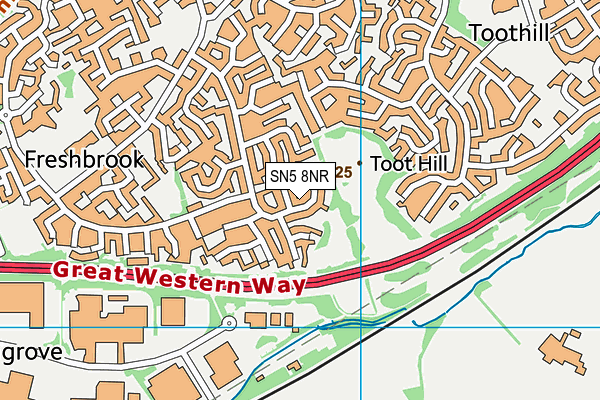 SN5 8NR map - OS VectorMap District (Ordnance Survey)