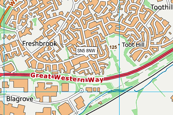 SN5 8NW map - OS VectorMap District (Ordnance Survey)