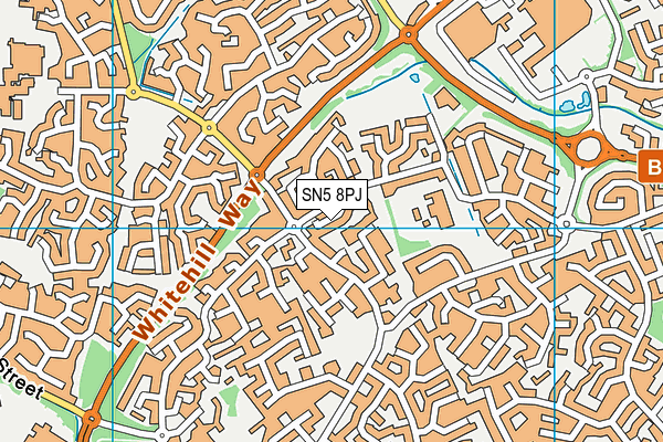 SN5 8PJ map - OS VectorMap District (Ordnance Survey)