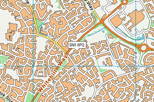 SN5 8PQ map - OS VectorMap District (Ordnance Survey)