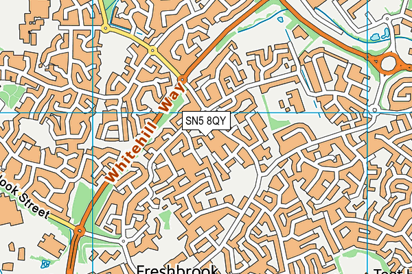 SN5 8QY map - OS VectorMap District (Ordnance Survey)