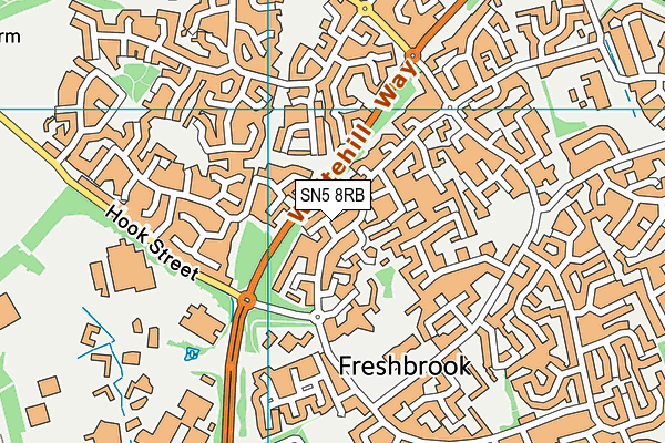 SN5 8RB map - OS VectorMap District (Ordnance Survey)