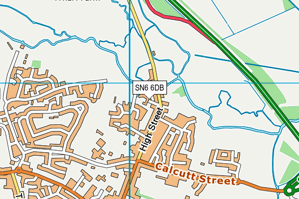 SN6 6DB map - OS VectorMap District (Ordnance Survey)