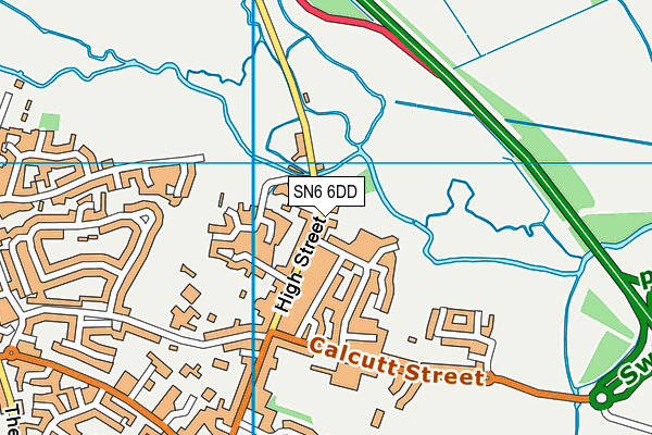 Meadow Bridge School map (SN6 6DD) - OS VectorMap District (Ordnance Survey)