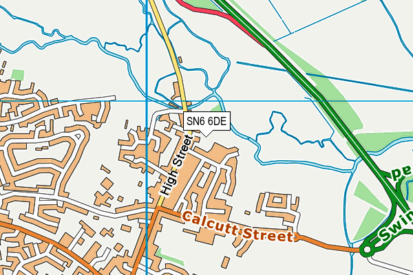 SN6 6DE map - OS VectorMap District (Ordnance Survey)