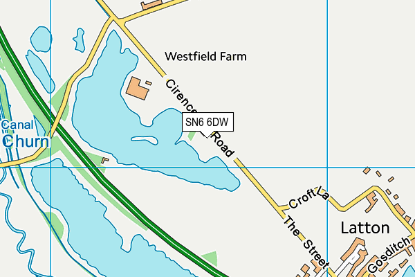 SN6 6DW map - OS VectorMap District (Ordnance Survey)