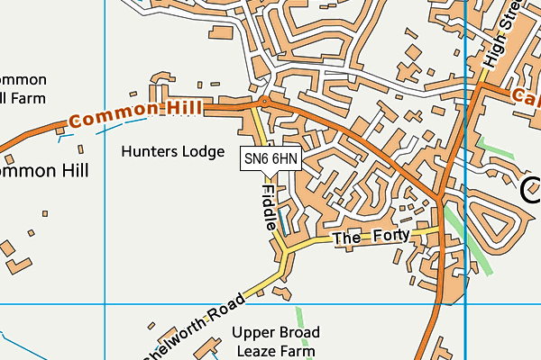 SN6 6HN map - OS VectorMap District (Ordnance Survey)