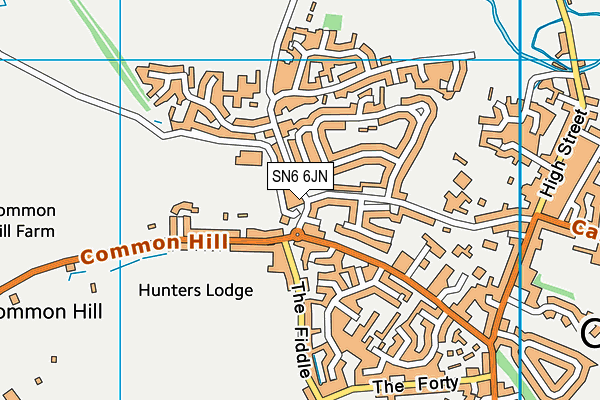 SN6 6JN map - OS VectorMap District (Ordnance Survey)