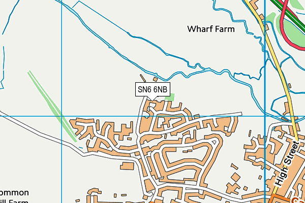SN6 6NB map - OS VectorMap District (Ordnance Survey)