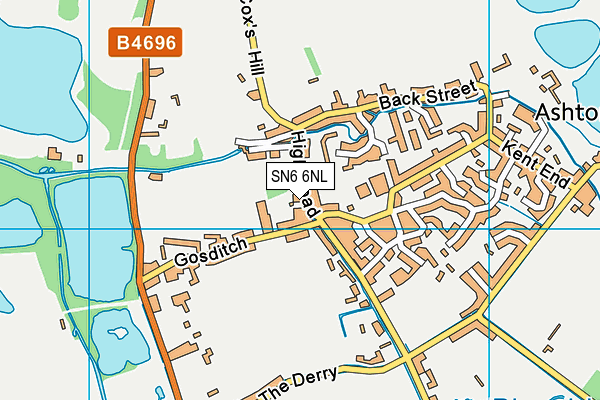 SN6 6NL map - OS VectorMap District (Ordnance Survey)