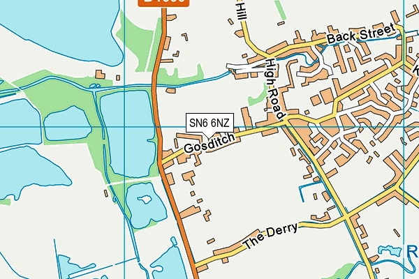 Ashton Keynes Church of England Primary School map (SN6 6NZ) - OS VectorMap District (Ordnance Survey)