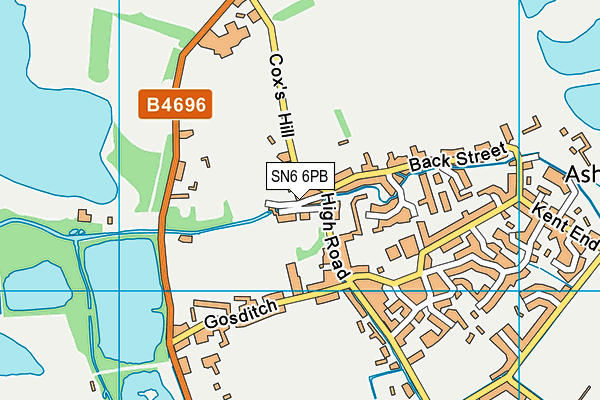 SN6 6PB map - OS VectorMap District (Ordnance Survey)