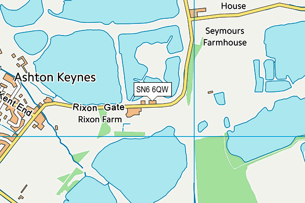 SN6 6QW map - OS VectorMap District (Ordnance Survey)