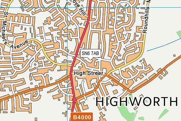 SN6 7AB map - OS VectorMap District (Ordnance Survey)