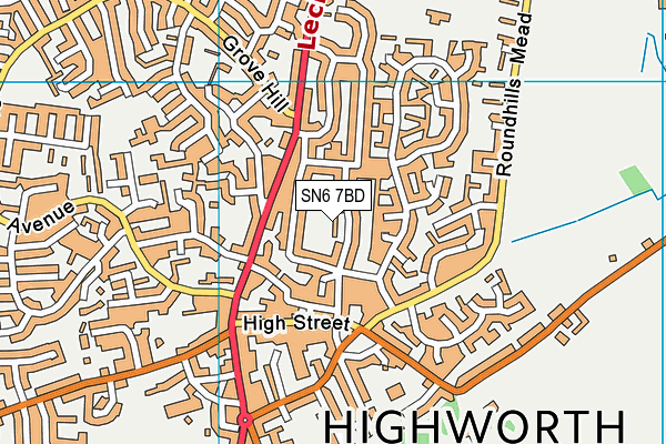 SN6 7BD map - OS VectorMap District (Ordnance Survey)