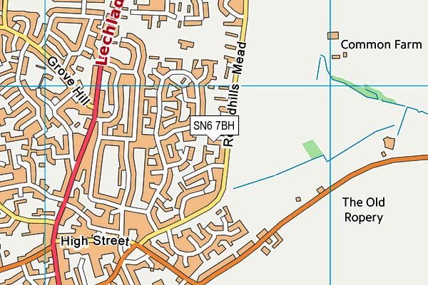 SN6 7BH map - OS VectorMap District (Ordnance Survey)