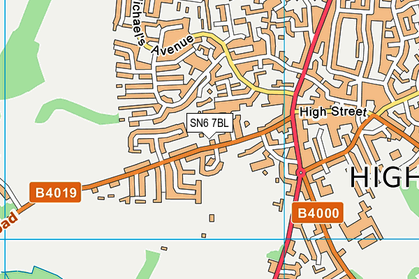 SN6 7BL map - OS VectorMap District (Ordnance Survey)