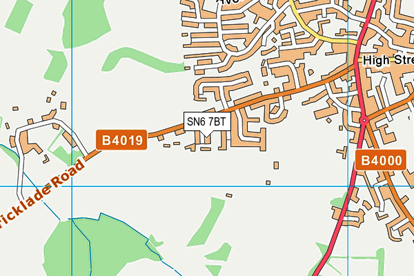 SN6 7BT map - OS VectorMap District (Ordnance Survey)