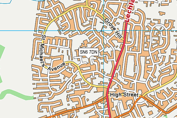 Westrop Primary School map (SN6 7DN) - OS VectorMap District (Ordnance Survey)