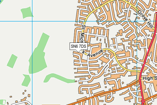 SN6 7DS map - OS VectorMap District (Ordnance Survey)