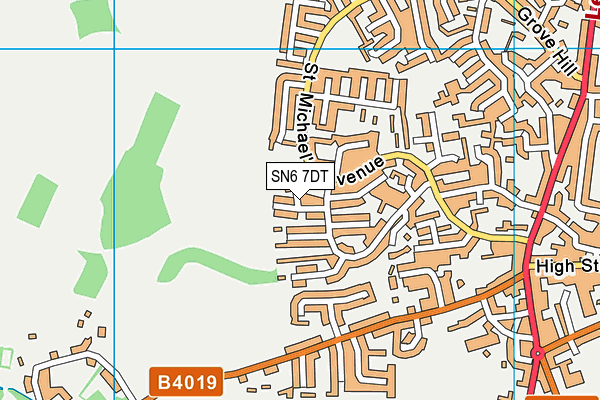 SN6 7DT map - OS VectorMap District (Ordnance Survey)