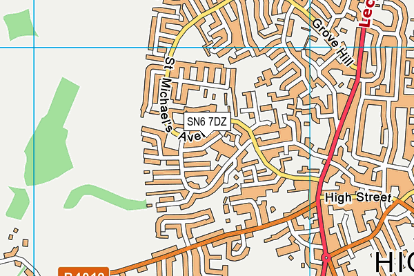 SN6 7DZ map - OS VectorMap District (Ordnance Survey)