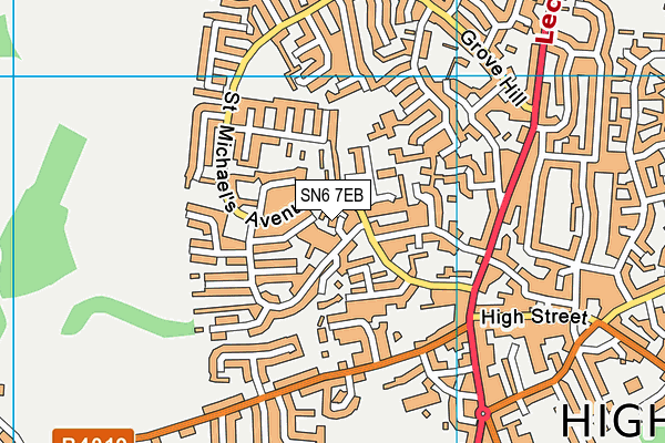 SN6 7EB map - OS VectorMap District (Ordnance Survey)
