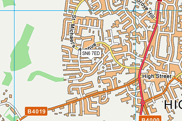 SN6 7ED map - OS VectorMap District (Ordnance Survey)