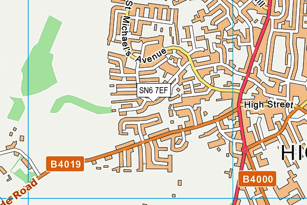 SN6 7EF map - OS VectorMap District (Ordnance Survey)