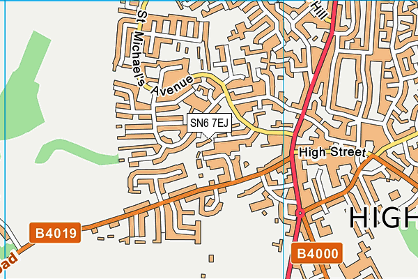 SN6 7EJ map - OS VectorMap District (Ordnance Survey)
