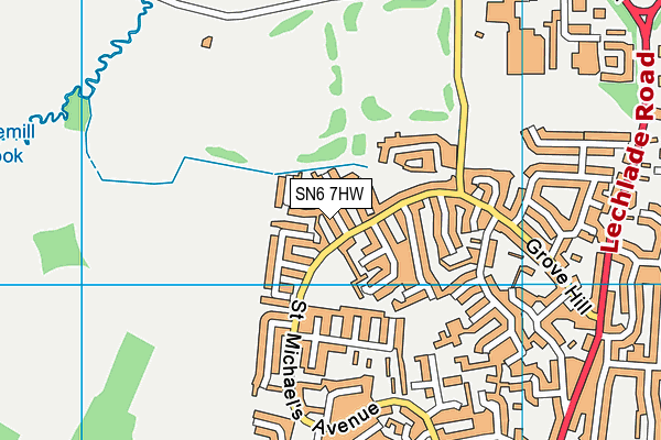 SN6 7HW map - OS VectorMap District (Ordnance Survey)