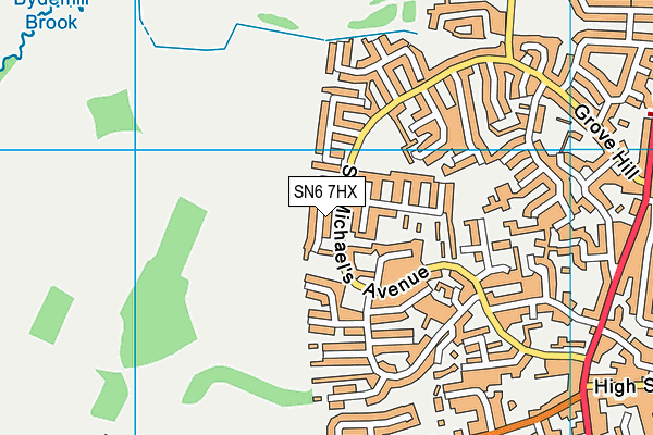 SN6 7HX map - OS VectorMap District (Ordnance Survey)