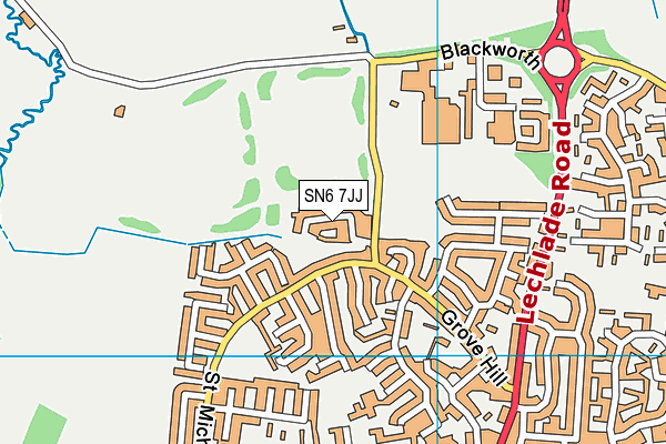 SN6 7JJ map - OS VectorMap District (Ordnance Survey)