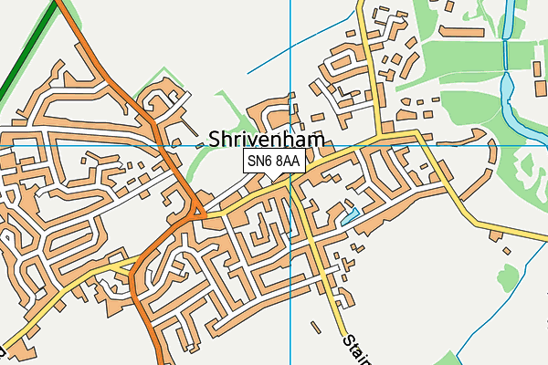 Shrivenham Church of England School map (SN6 8AA) - OS VectorMap District (Ordnance Survey)