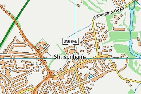 SN6 8AE map - OS VectorMap District (Ordnance Survey)