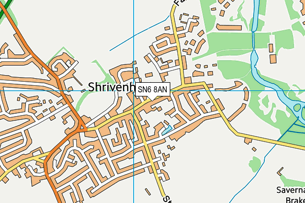 SN6 8AN map - OS VectorMap District (Ordnance Survey)