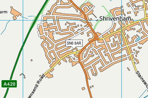 SN6 8AR map - OS VectorMap District (Ordnance Survey)