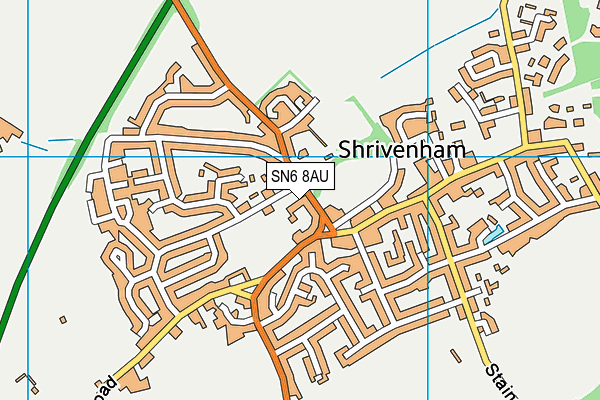 SN6 8AU map - OS VectorMap District (Ordnance Survey)
