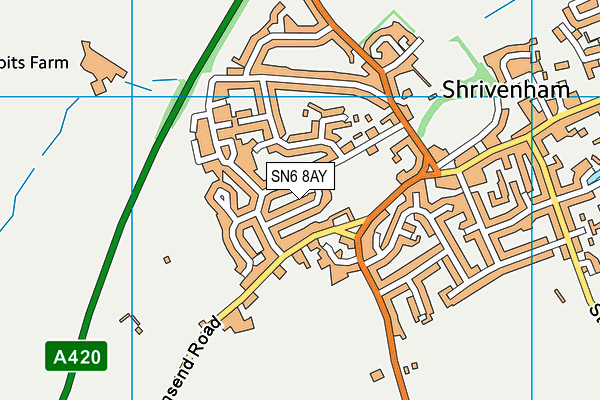 SN6 8AY map - OS VectorMap District (Ordnance Survey)