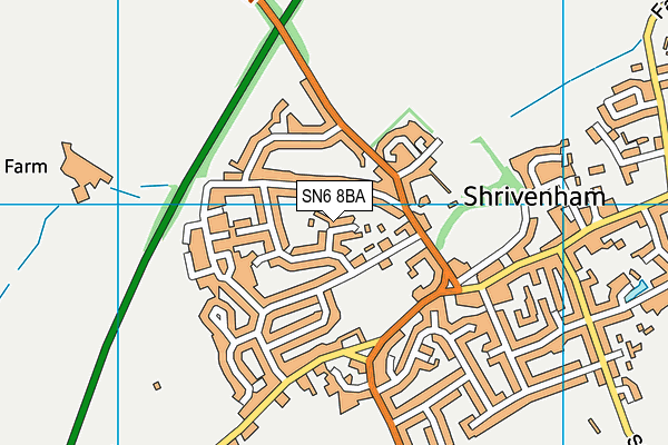 SN6 8BA map - OS VectorMap District (Ordnance Survey)