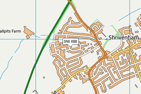 SN6 8BB map - OS VectorMap District (Ordnance Survey)