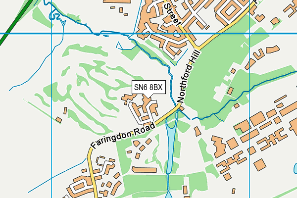 SN6 8BX map - OS VectorMap District (Ordnance Survey)