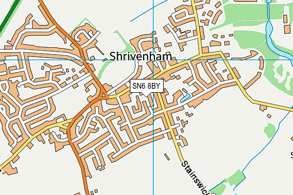 SN6 8BY map - OS VectorMap District (Ordnance Survey)